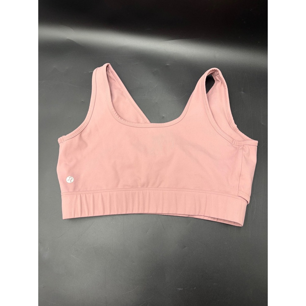 Latched Mama Crossover Nursing Bra Mauve Pink Size Large Wireless Breastfeeding - Picture 3 of 5
